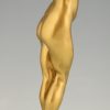 Art Deco bronze sculpture standing nude