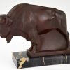 Art Deco serre livres bison