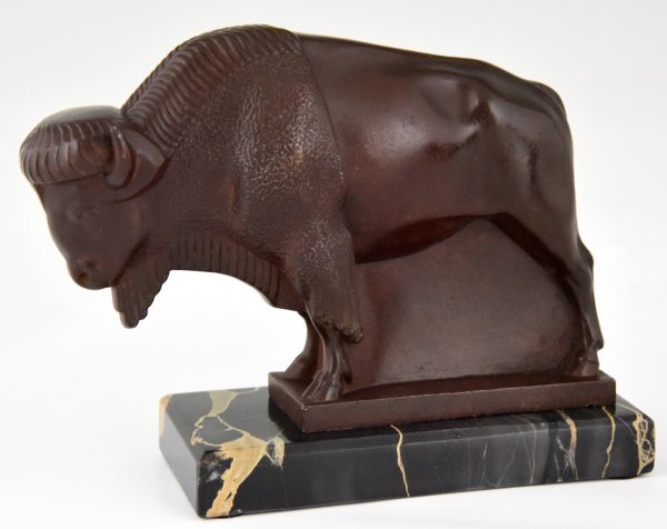 Art Deco serre livres bison