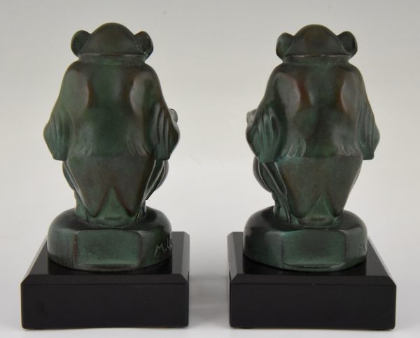 Art Deco bookends monkeys