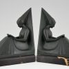 Art Deco bookends reading ladies