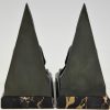 Art Deco bookends reading ladies