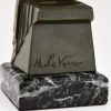 Art Deco serre livres femmes nues lisants