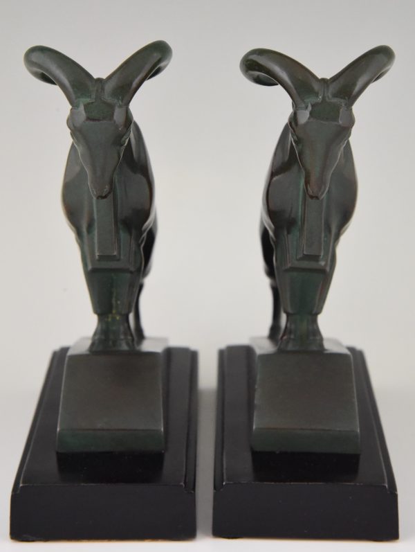 Art Deco Ibex or ram bookends