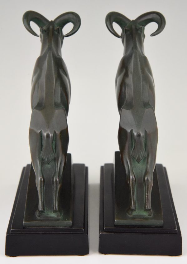 Art Deco Ibex or ram bookends