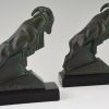 Art Deco Ibex or ram bookends