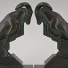 Art Deco Ibex or ram bookends