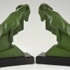 Art Deco Ibex or ram bookends