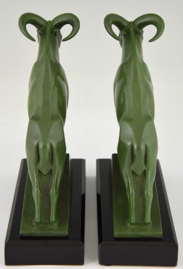 Art Deco Ibex or ram bookends