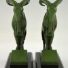 Art Deco Ibex or ram bookends