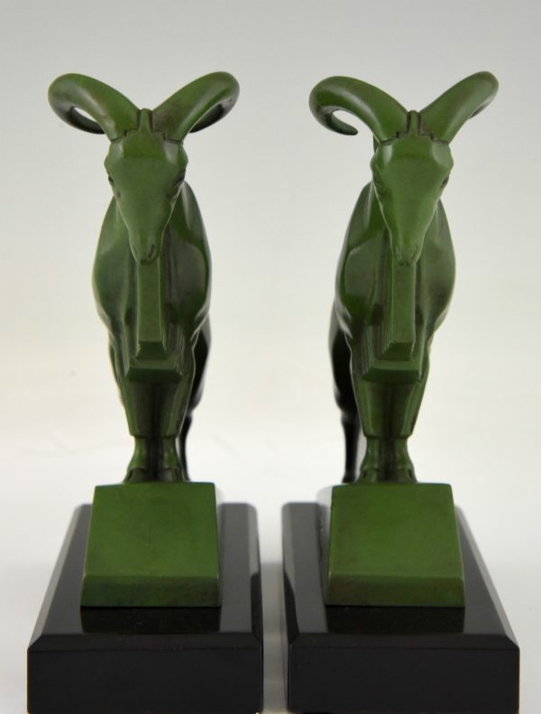 Art Deco Ibex or ram bookends