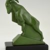 Art Deco Ibex or ram bookends