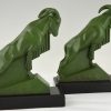 Art Deco Ibex or ram bookends