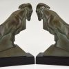 Art Deco Ibex or ram bookends