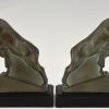 Art Deco Ibex or ram bookends