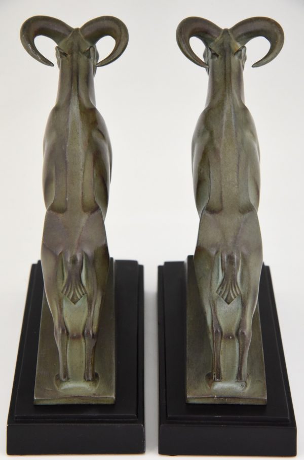 Art Deco Ibex or ram bookends