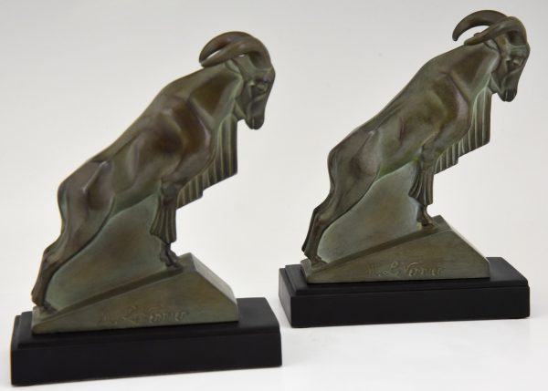 Art Deco Ibex or ram bookends