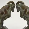 Art Deco Ibex or ram bookends