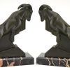 Art Deco Ibex or ram bookends