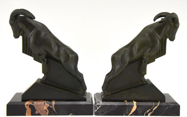 Art Deco Ibex or ram bookends