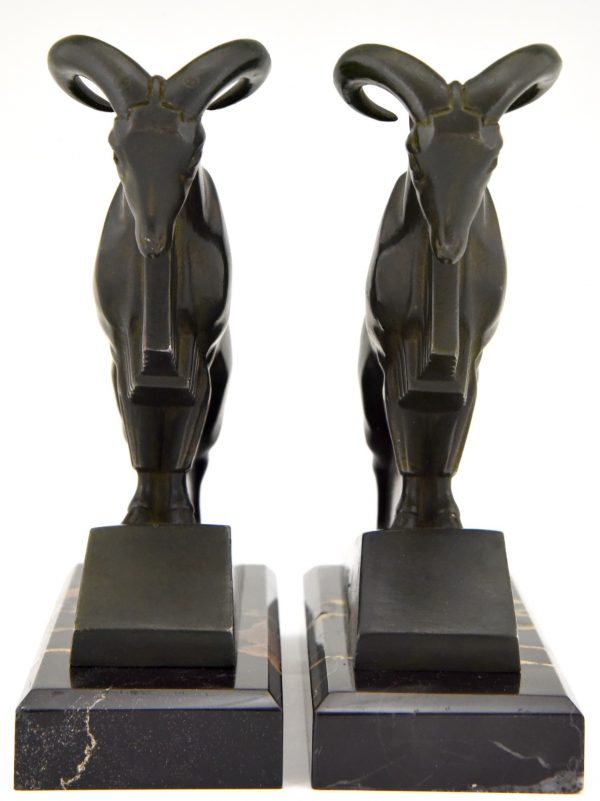 Art Deco Ibex or ram bookends