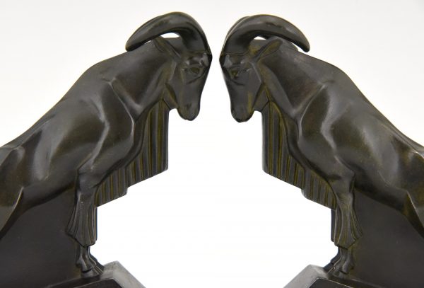 Art Deco Ibex or ram bookends