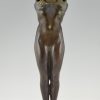 Art Deco lamp standing nude Lumina