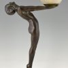 Art Deco lamp standing nude Lumina