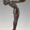 Art Deco lamp standing nude Lumina