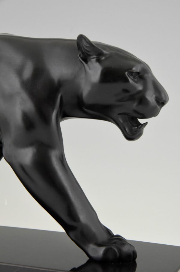 Art Deco panther sculpture