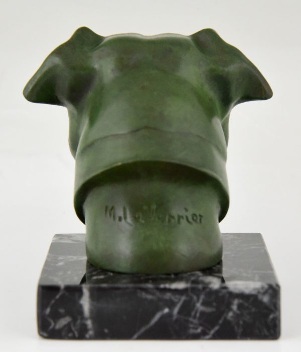 Art Deco sculpture bulldog paperweight car mascot