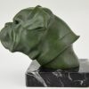 Art Deco sculptuur Bulldog paperweight mascotte