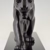 Art Deco sculpture of a panther