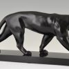 Art Deco sculpture of a panther