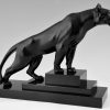 Art Deco sculpture of a panther.