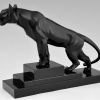 Art Deco sculpture of a panther.