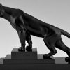 Art Deco sculpture of a panther.