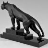 Art Deco sculpture of a panther.