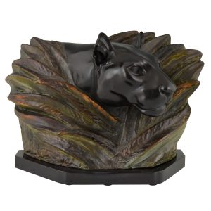 max-le-verrier-art-deco-sculpture-of-a-panther-head-between-bushes-1636860-en-max