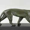Art Deco sculpture of a walking panther