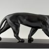 Art Deco sculpture of a walking panther