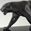 Art Deco sculpture of a walking panther