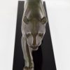 Art Deco sculpture of a walking panther