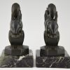 Art Deco squirrel bookends.