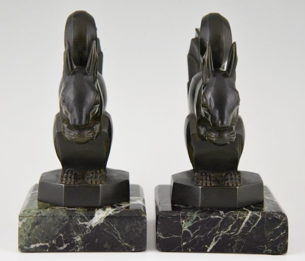 Art Deco squirrel bookends.