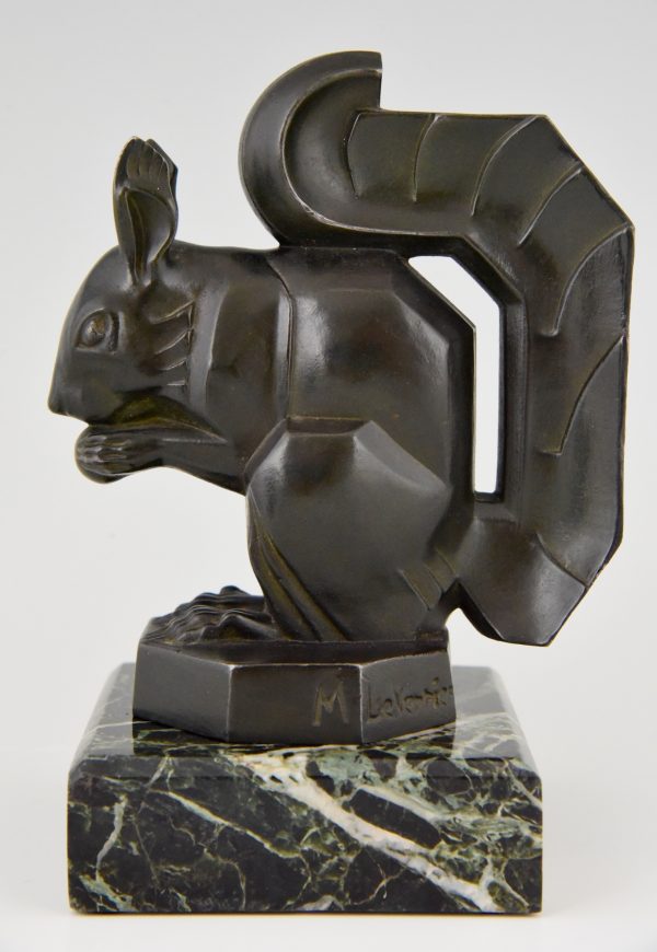 Art Deco squirrel bookends.