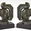 Art Deco squirrel bookends