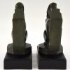 Art Deco squirrel bookends