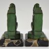 Art Deco squirrel bookends