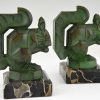 Art Deco squirrel bookends